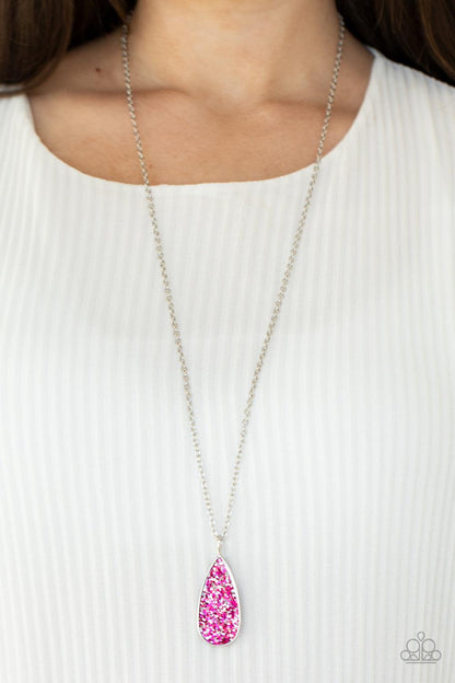 Paparazzi Accessories-Daily Dose of Sparkle - Pink Necklace