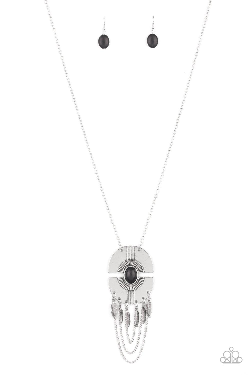Paparazzi Accessories-Desert Culture - Black Necklace