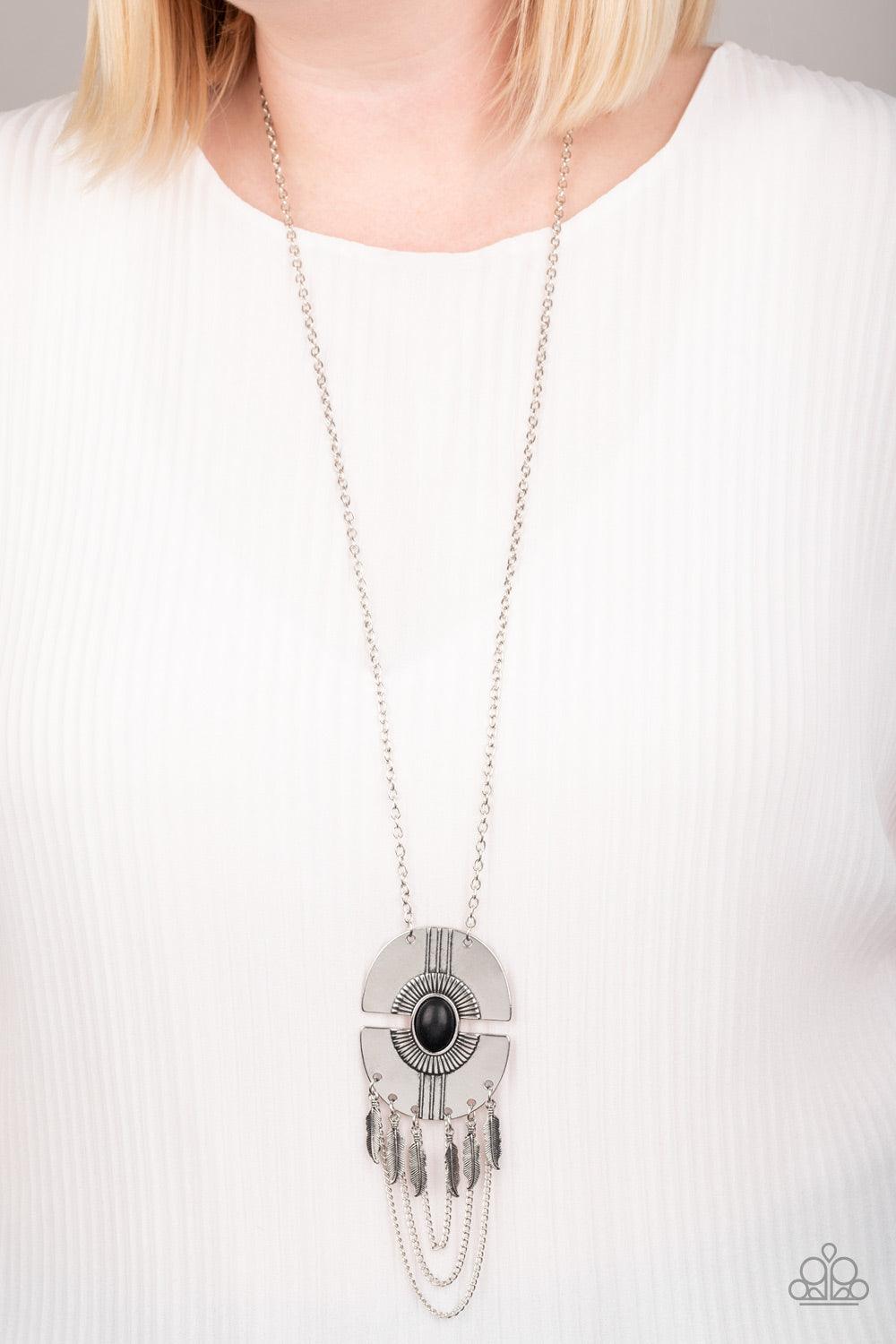 Paparazzi Accessories-Desert Culture - Black Necklace