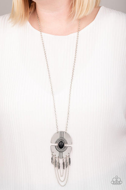 Paparazzi Accessories-Desert Culture - Black Necklace