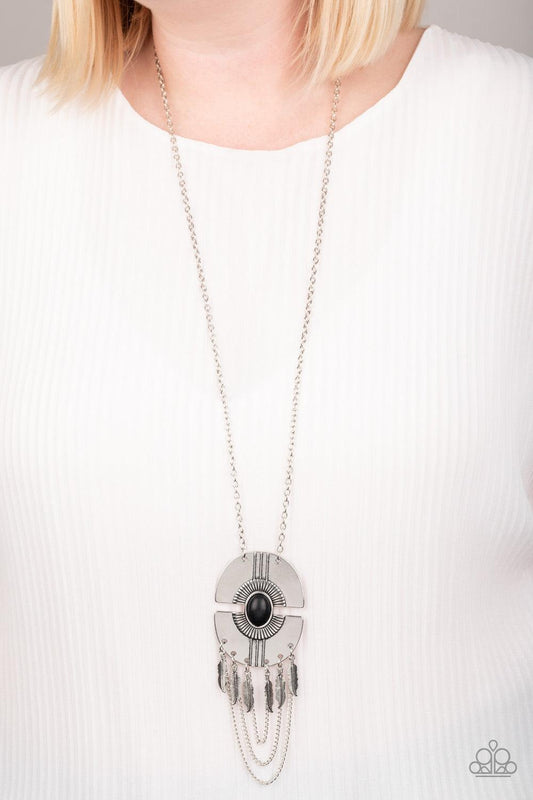 Paparazzi Accessories-Desert Culture - Black Necklace