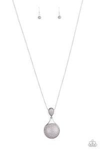 Paparazzi Accessories-Desert Pools - Silver Necklace