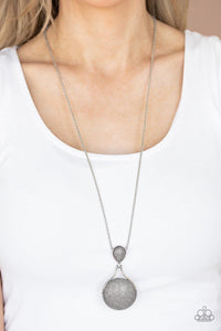 Paparazzi Accessories-Desert Pools - Silver Necklace