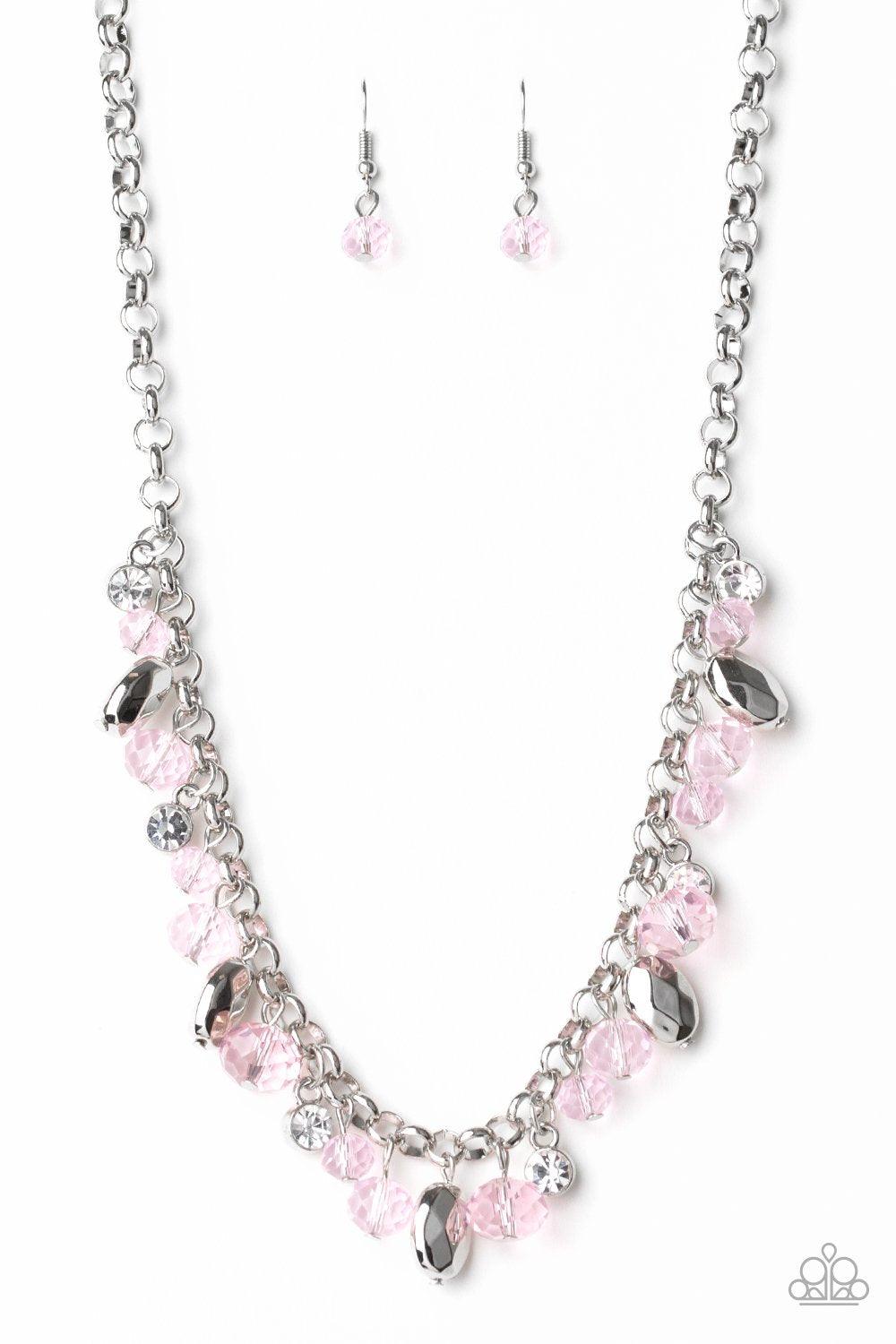 Paparazzi pink bead necklace on sale
