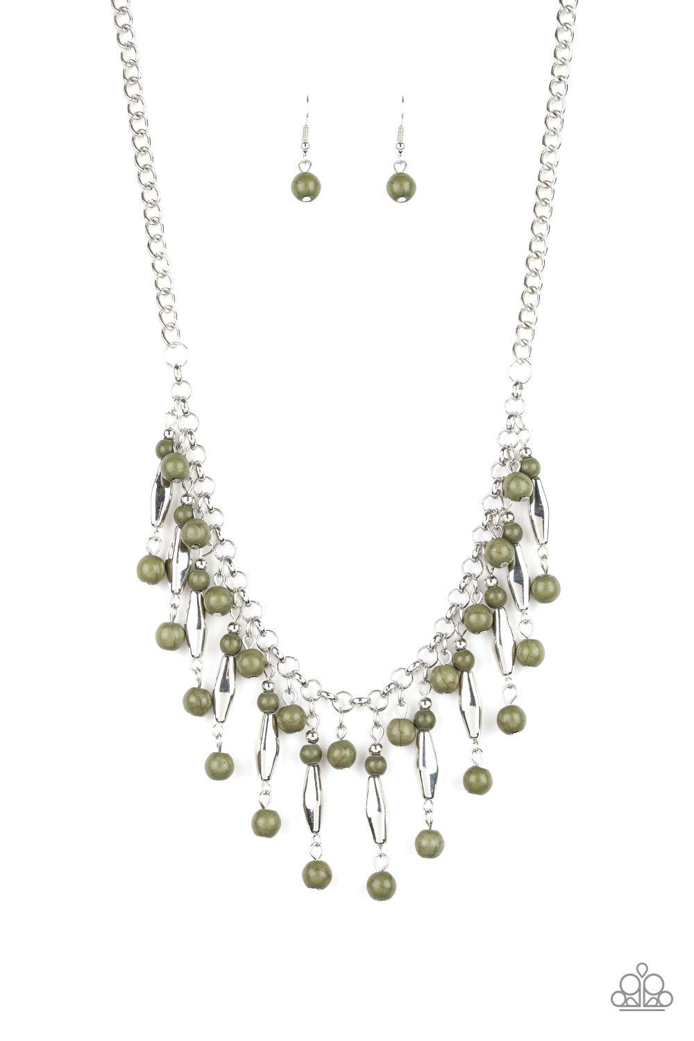 Paparazzi Accessories-Earth Conscious - Green Necklace