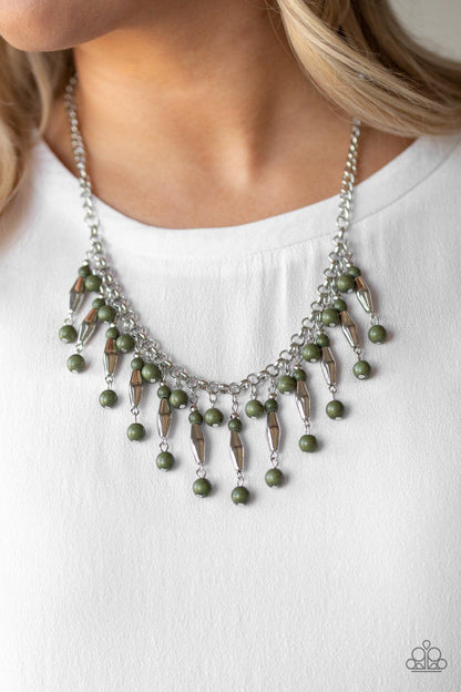 Paparazzi Accessories-Earth Conscious - Green Necklace