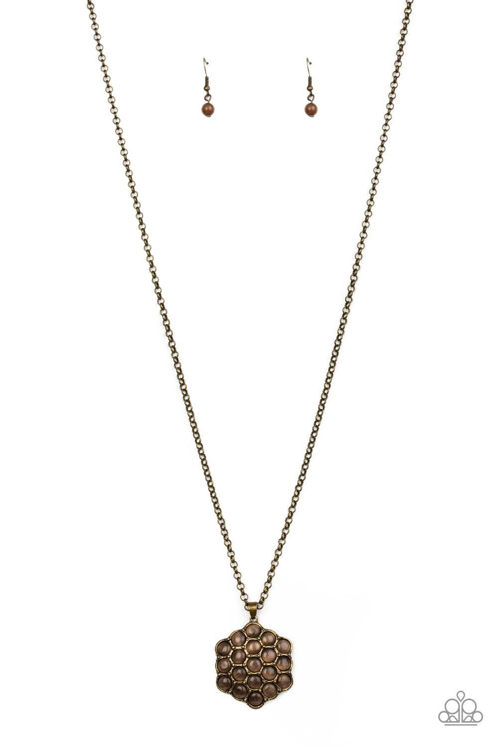 Paparazzi Accessories-East Coast Elixir - Brown Necklaces