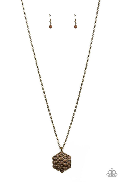Paparazzi Accessories-East Coast Elixir - Brown Necklaces