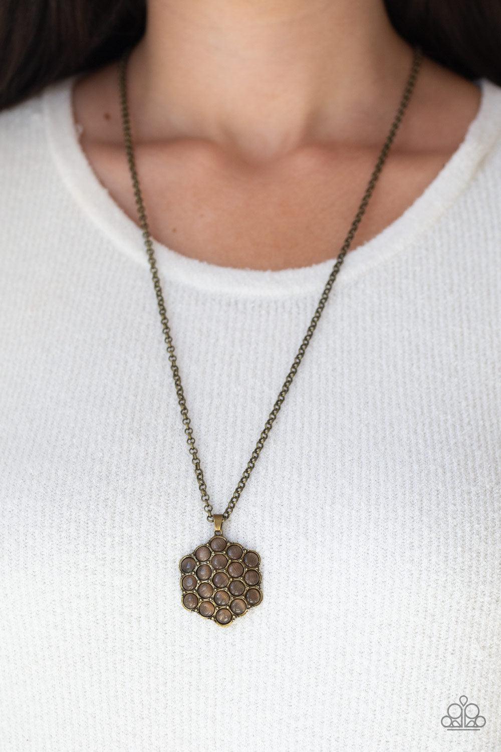 Paparazzi Accessories-East Coast Elixir - Brown Necklaces