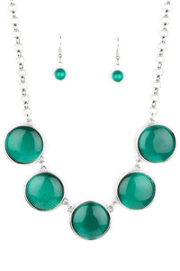  Paparazzi Accessories-Ethereal Escape - Green Necklace