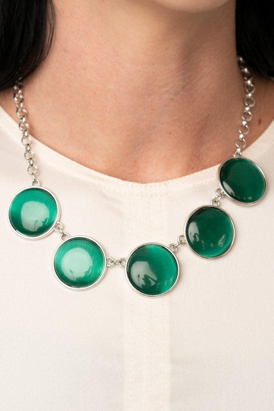  Paparazzi Accessories-Ethereal Escape - Green Necklace