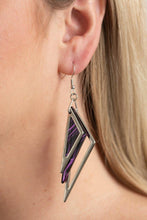 Paparazzi Accessories-Evolutionary Edge Purple Earrings