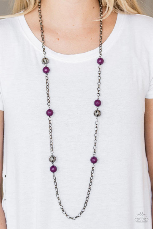 Paparazzi Accessories-Fashion Fad - Purple Necklace
