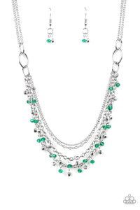 Paparazzi Accessories-Financially Fabulous - Green Necklace