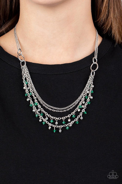 Paparazzi Accessories-Financially Fabulous - Green Necklace