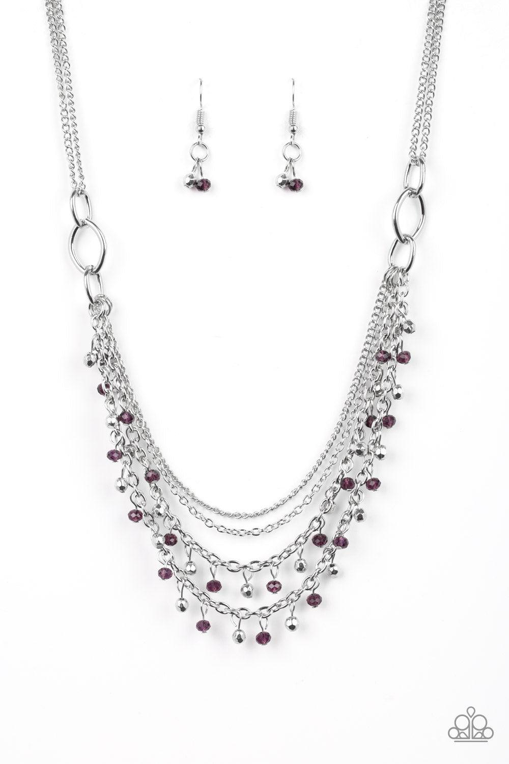 Paparazzi Accessories-Financially Fabulous - Purple Necklace