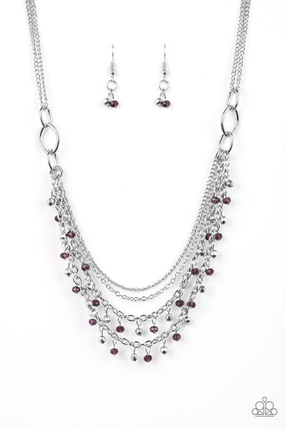 Paparazzi Accessories-Financially Fabulous - Purple Necklace
