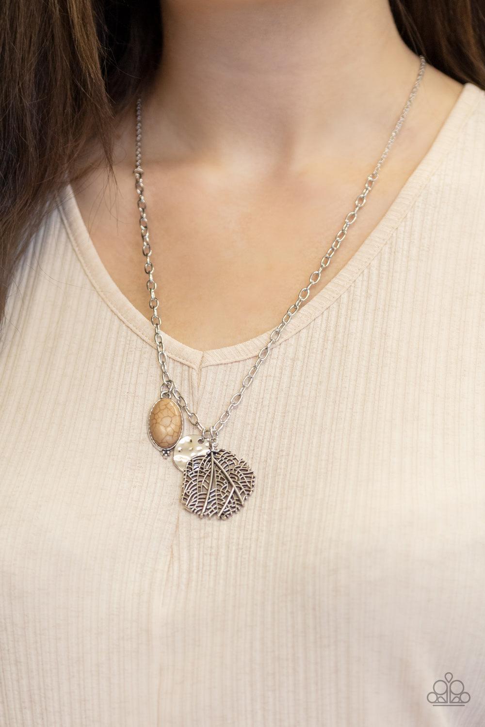 Paparazzi Accessories-Free-Spirited Forager - Brown Necklace