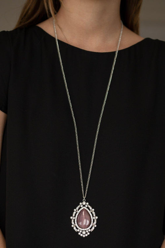Paparazzi Accessories-Frozen Gardens - Purple Necklace