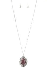 Paparazzi Accessories-Frozen Gardens - Purple Necklace