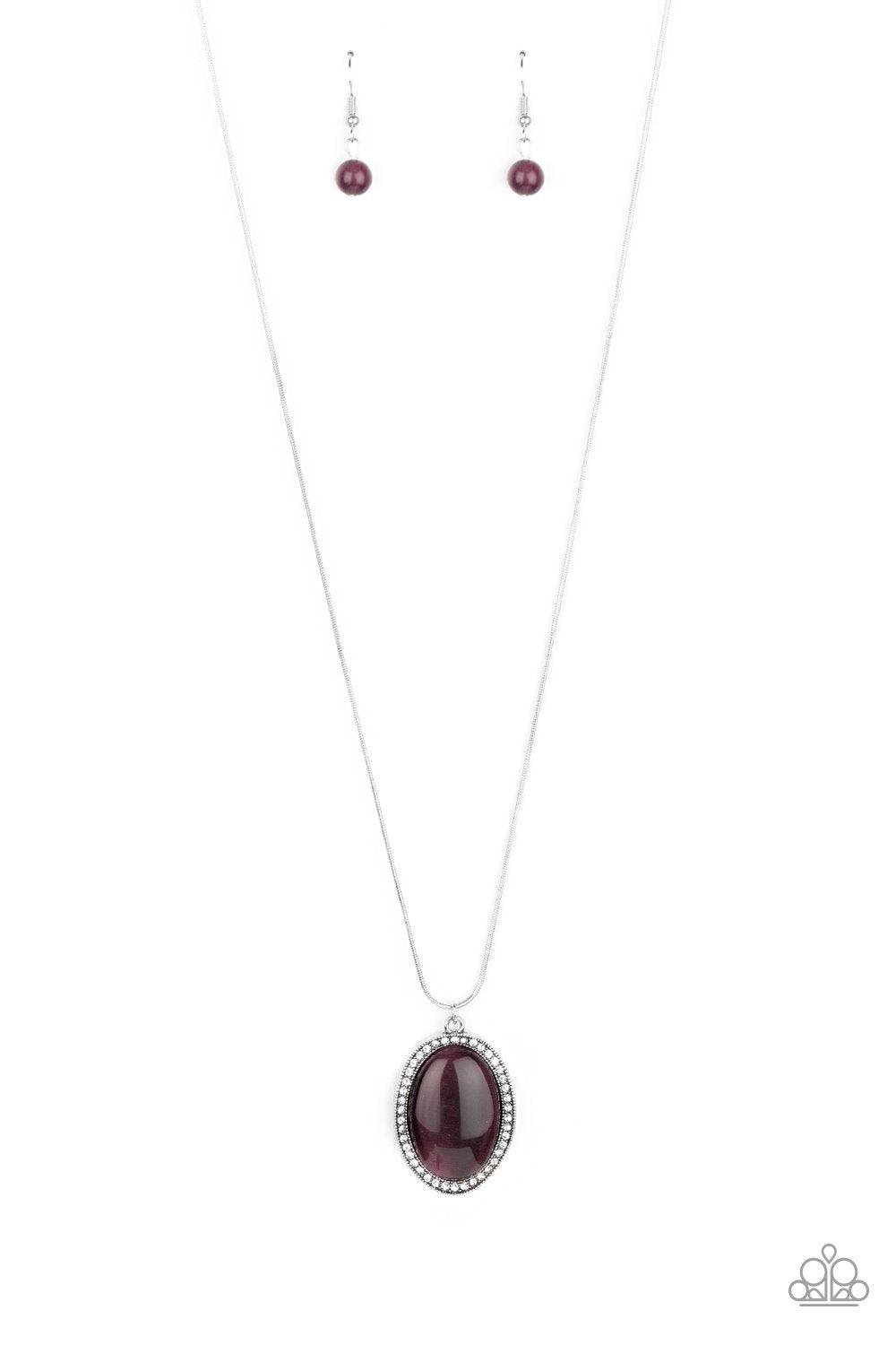 Paparazzi purple hotsell moonstone necklace