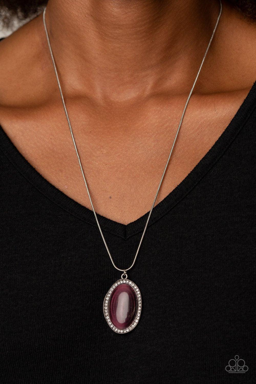 Paparazzi Accessories-GLISTEN To This - Purple Necklace