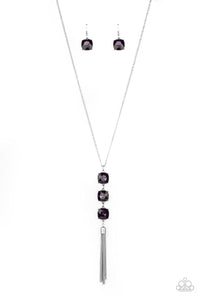 GLOW Me The Money! Purple Necklace - Jewelry b y Bretta
