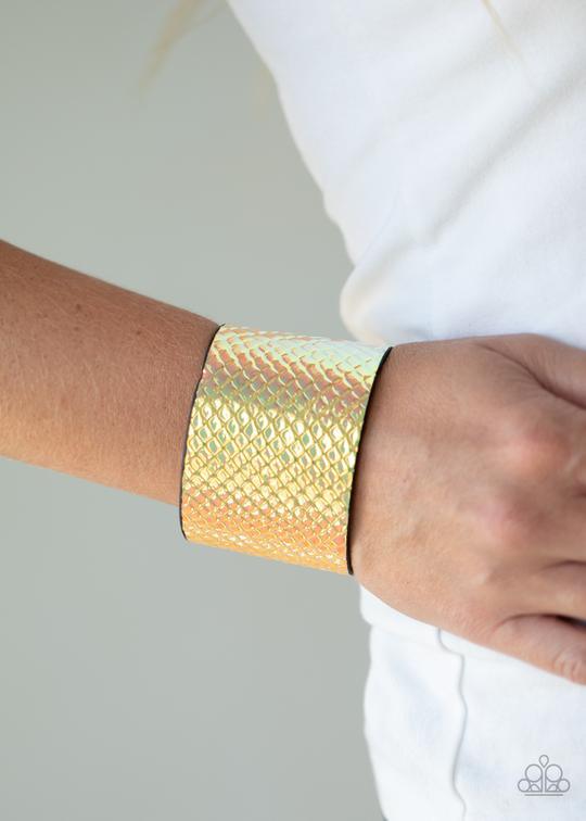 Molten Mogul Green Bracelet - Jewelry by Bretta