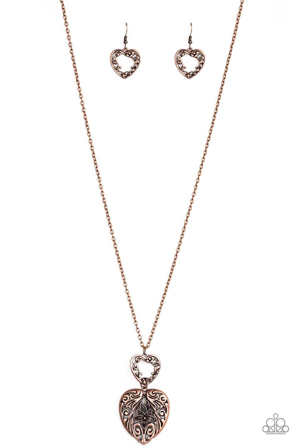 Paparazzi Accessories-Garden Lovers - Copper Necklace