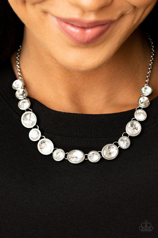 Paparazzi Accessories-Girls Gotta Glow - White Necklace