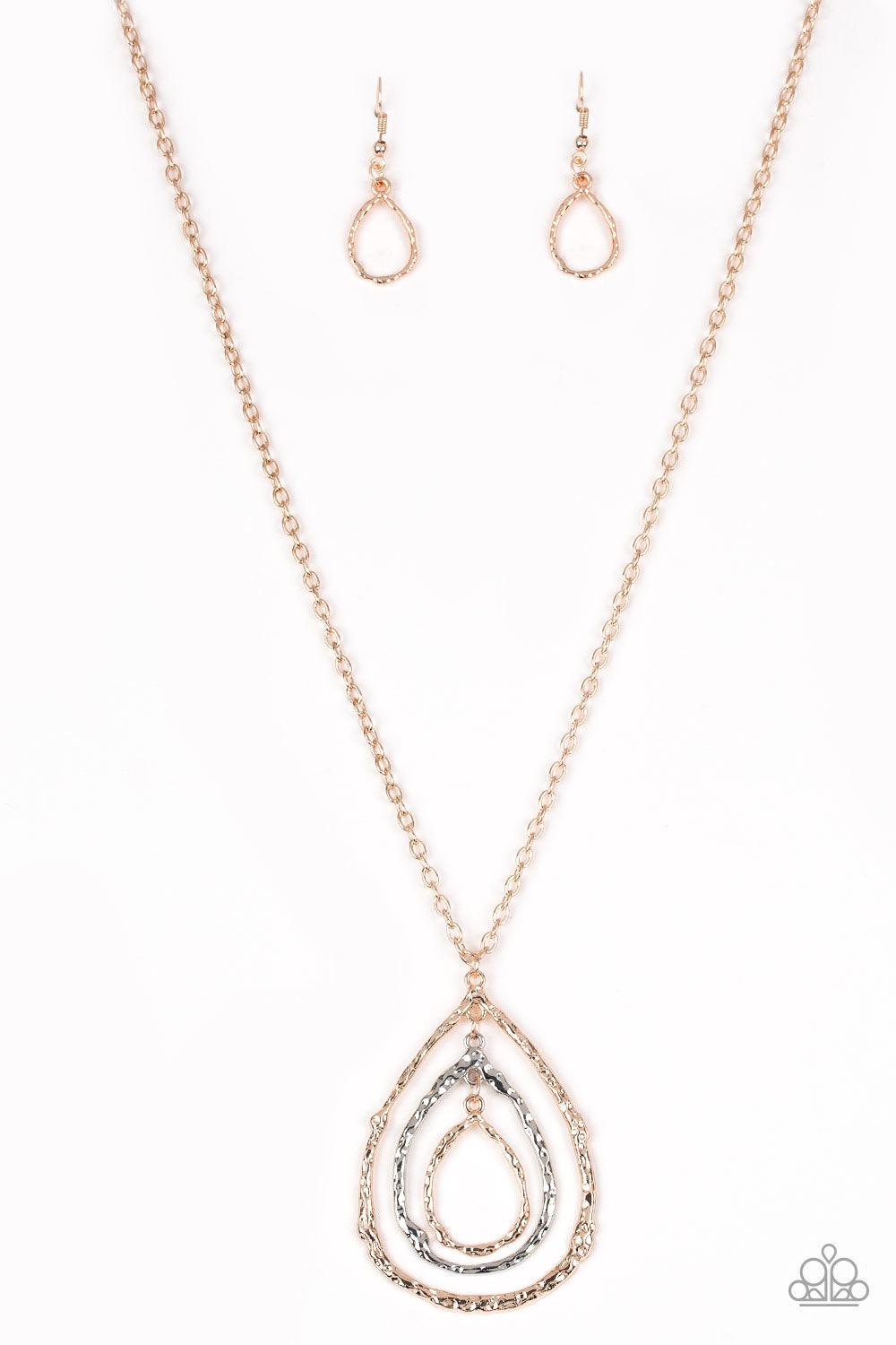 Paparazzi Accessories-Going For Grit - Gold Necklace