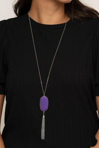 Paparazzi Accessories-Got A Good Thing GLOWING - Purple Necklace