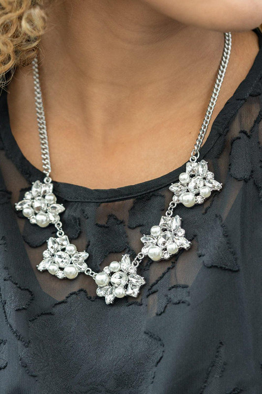 Paparazzi Accessories-HEIRESS of Them All - White Necklace