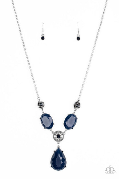 Paparazzi Accessories-Heirloom Hideaway - Blue Necklace