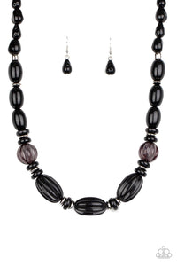 High Alert Black Necklace - Jewelry By Bretta
