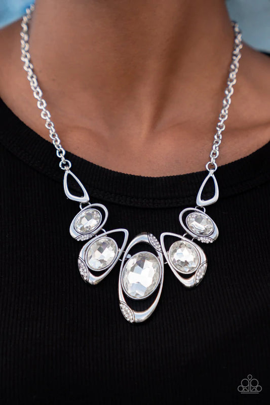 Hypnotic Twinkle White Necklace - Jewelry by Bretta