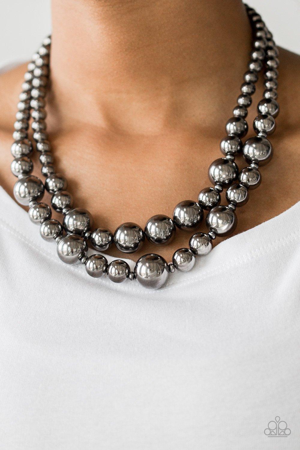 Paparazzi Accessories-I Double Dare You - Black Necklace