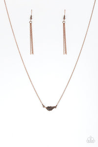 Paparazzi Accessories-In-Flight Fashion - Copper Necklace