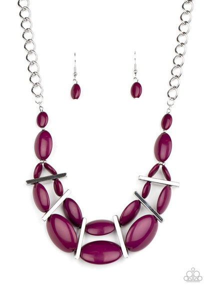 Paparazzi Accessories-Law of the Jungle - Purple Necklace