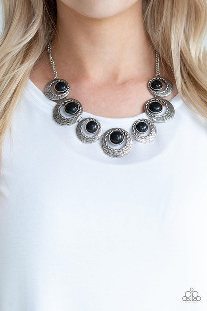 Paparazzi Accessories-Lions, Tigers, and Bears - Black Necklace