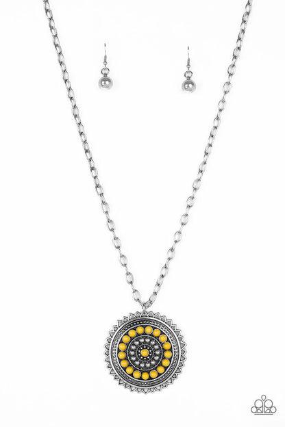 Paparazzi Accessories-Lost SOL - Yellow Necklace