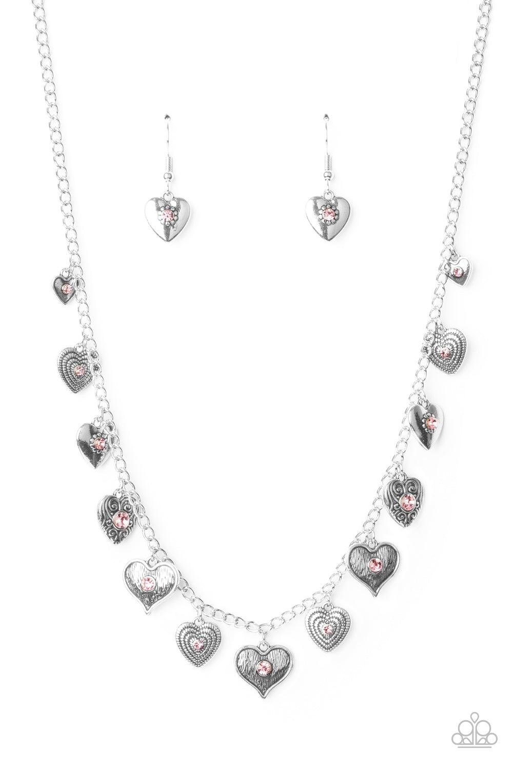 Paparazzi Accessories-Lovely Lockets - Pink Necklace