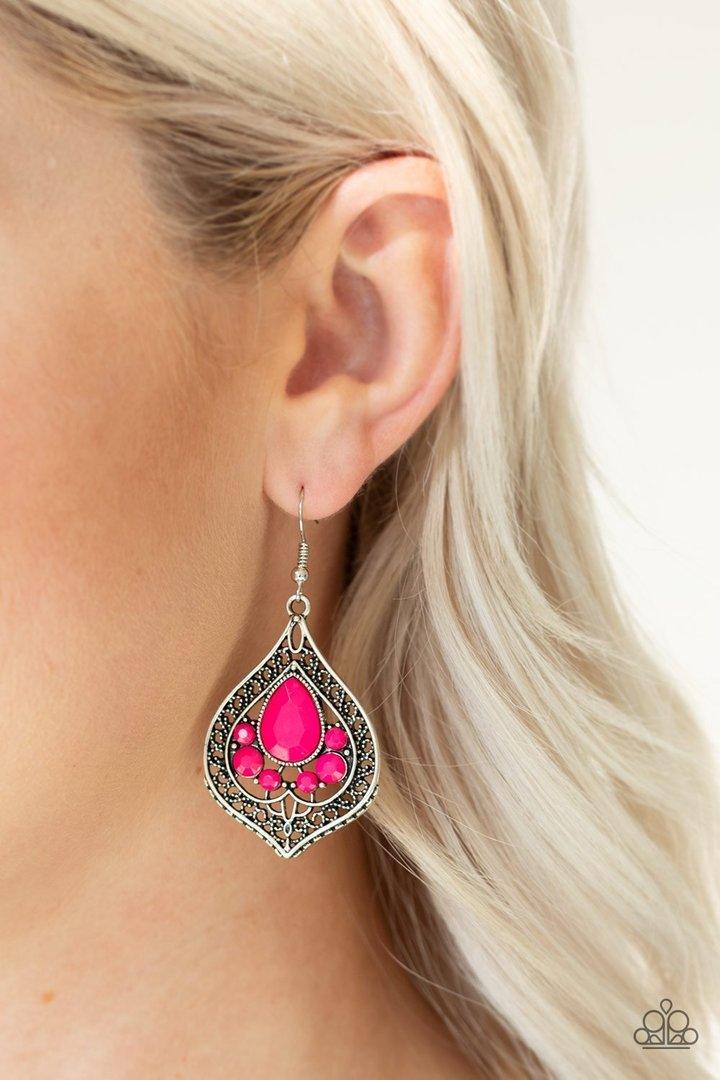 Malibu Mama - Pink Earrings - Jewelry by Bretta
