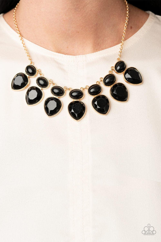 Paparazzi Accessories-Modern Masquerade - Black Necklace