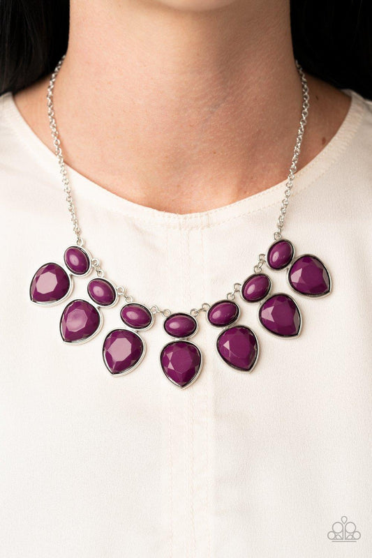 Paparazzi Accessories-Modern Masquerade - Purple Necklace