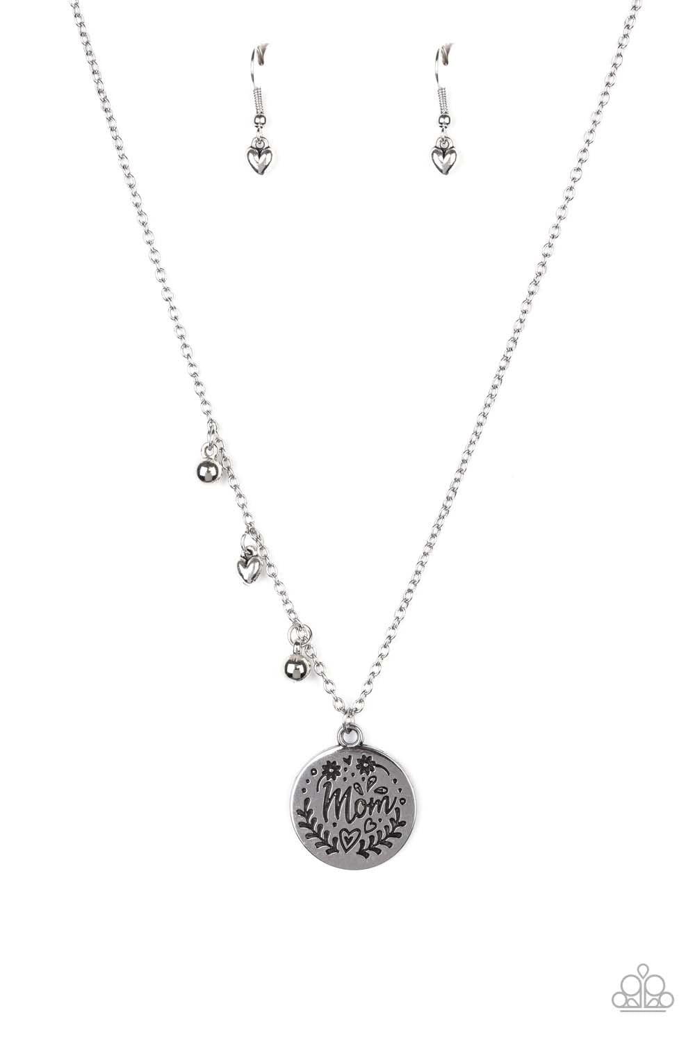 Paparazzi Accessories- Mom Mantra - Silver Necklace