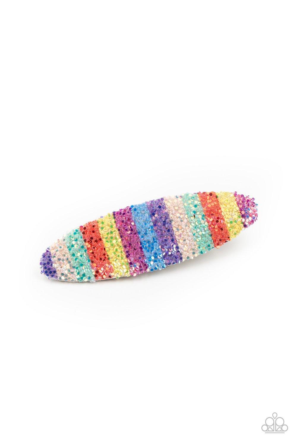 My Favorite Color is Rainbow Multi Hair Clip - Jewelry by Bretta