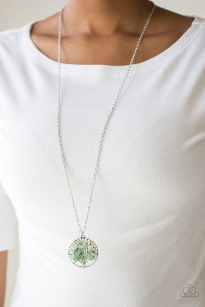 Paparazzi Accessories-Naturally Nirvana - Green Necklace