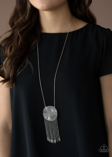 Paparazzi Accessories-Natures Melody - Silver Necklace