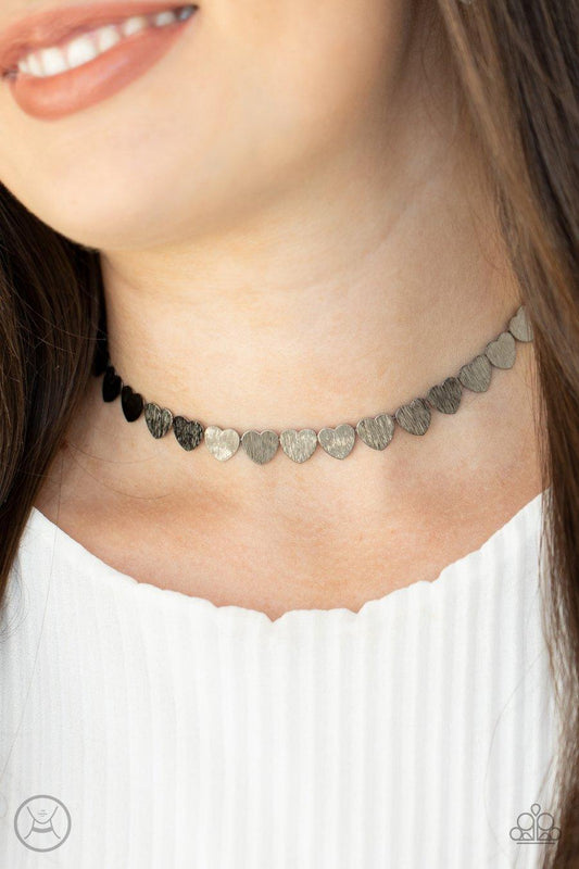 Playing Heart To Get Black Necklace - Jewelry by Bretta